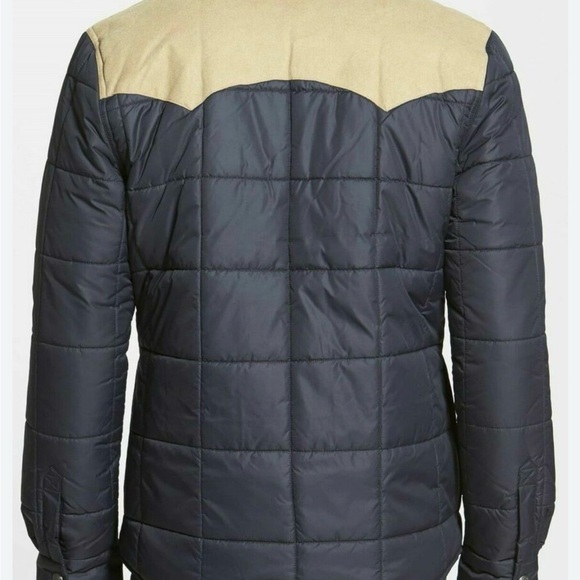 Levis Jacket Mens S Black Barstow Quilted Western Shacket Packable Overshirt - Picture 2 of 16